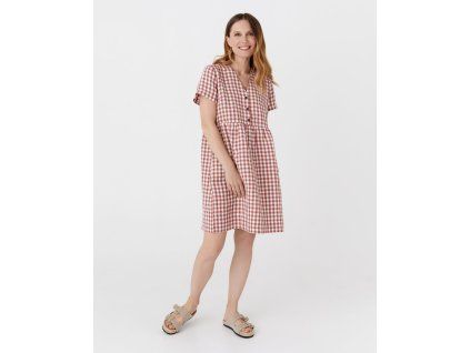 MACEIO dress in clay gingham 1[1]